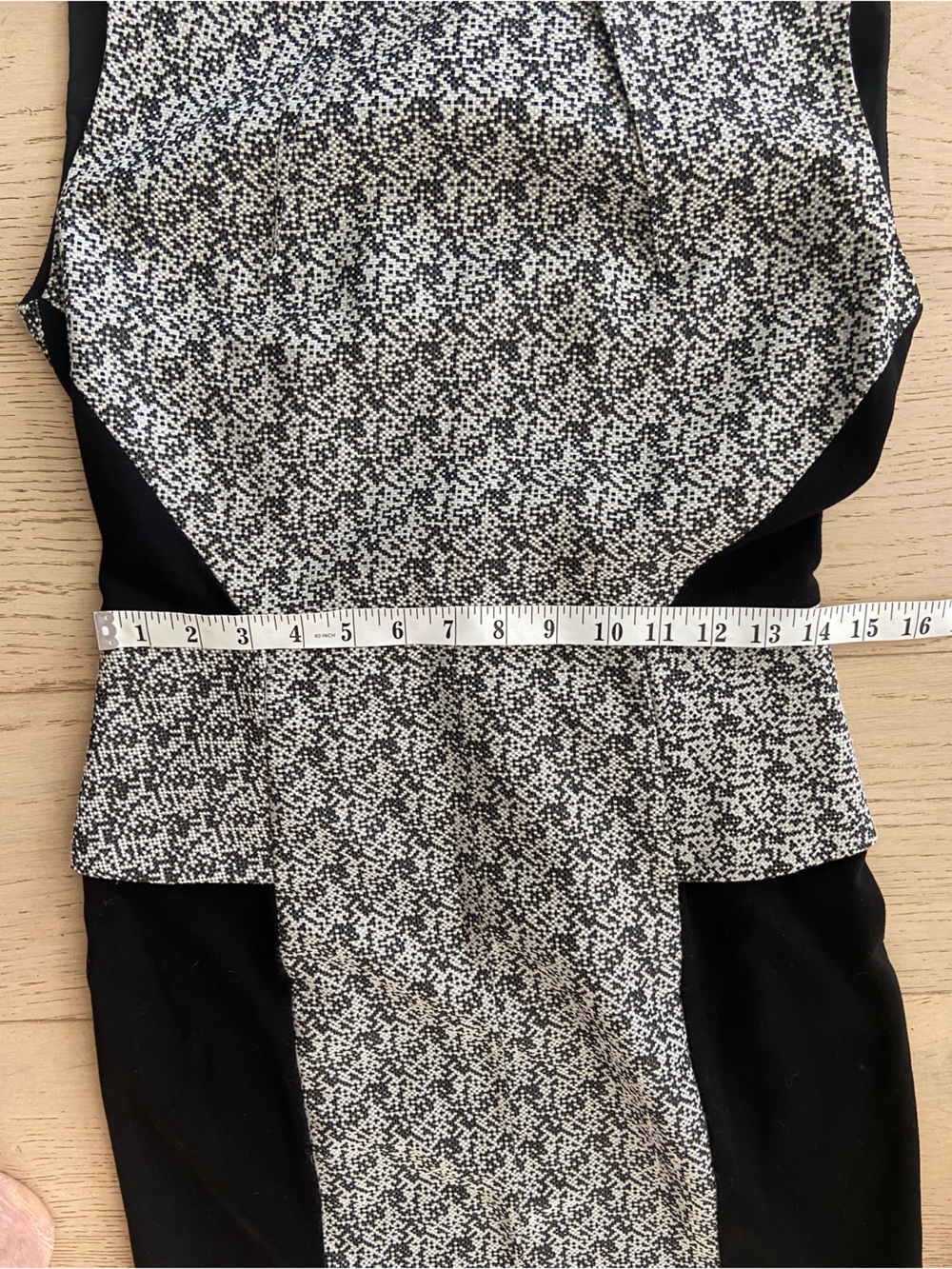 RACHEL ROY Black White Sheath Dress Size 6 Sleeveless Office Work EUC - Picture 5 of 8